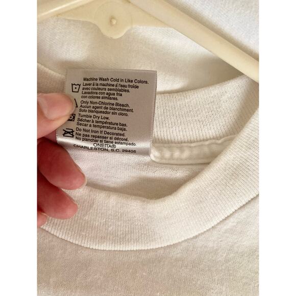 90s VTG Get Your Kicks On Route 66 T-Shirt Size M Unisex White Graphic - Picture 4 of 7